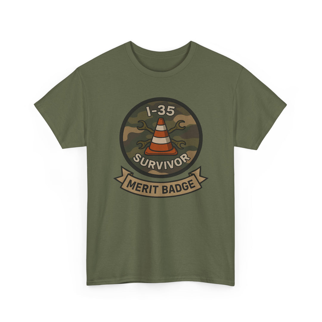 I-35 Survivor Merit Badge T-Shirt - Unisex