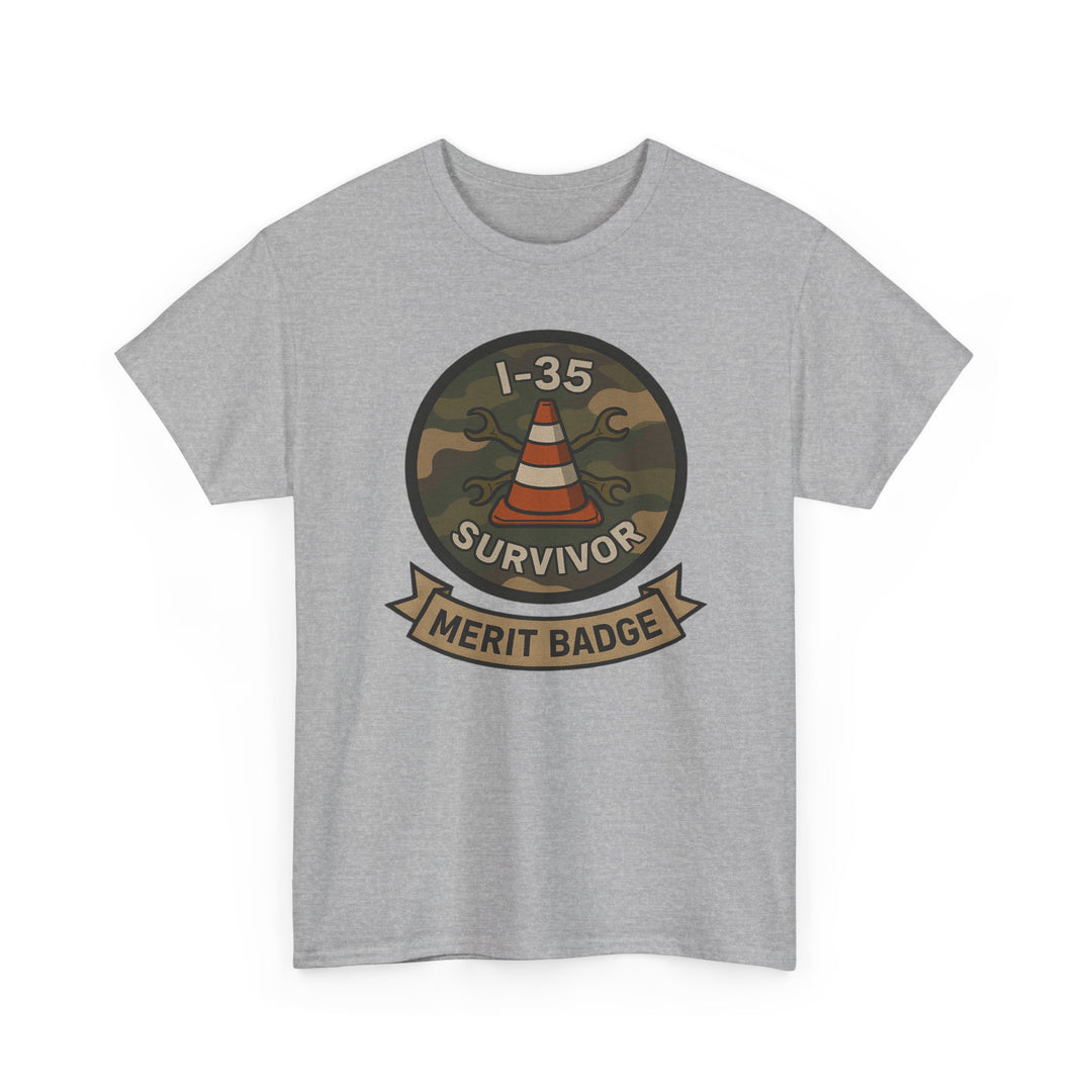 I-35 Survivor Merit Badge T-Shirt - Unisex
