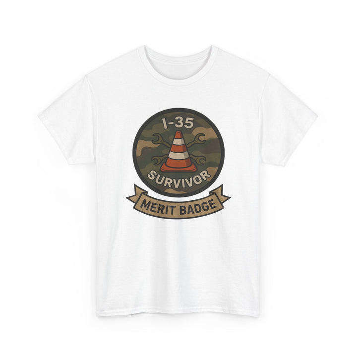 I-35 Survivor Merit Badge T-Shirt - Unisex